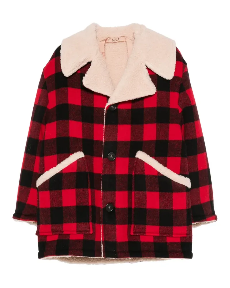 N° 21 Karierte Jacke - Rot Rot