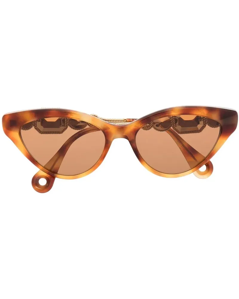 Lanvin Sonnenbrille mit Cat-Eye-Gestell - Braun Braun