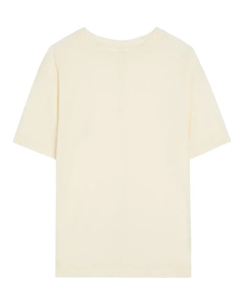 Another Tomorrow crew-neck short-sleeve T-shirt - Nude Nude