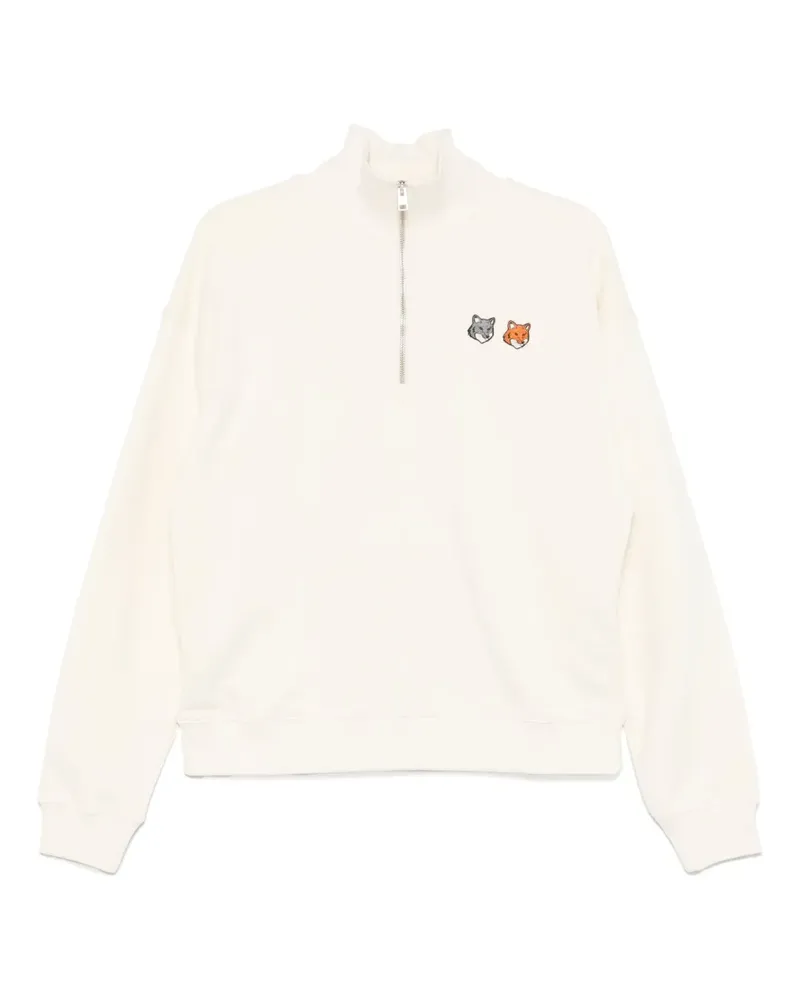 Kitsuné Sweatshirt mit Reißverschluss - Nude Nude