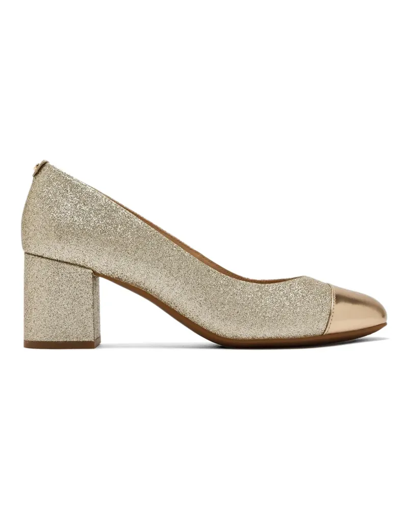 Michael Kors glitter-effect cap-toe pumps - Gold Gold