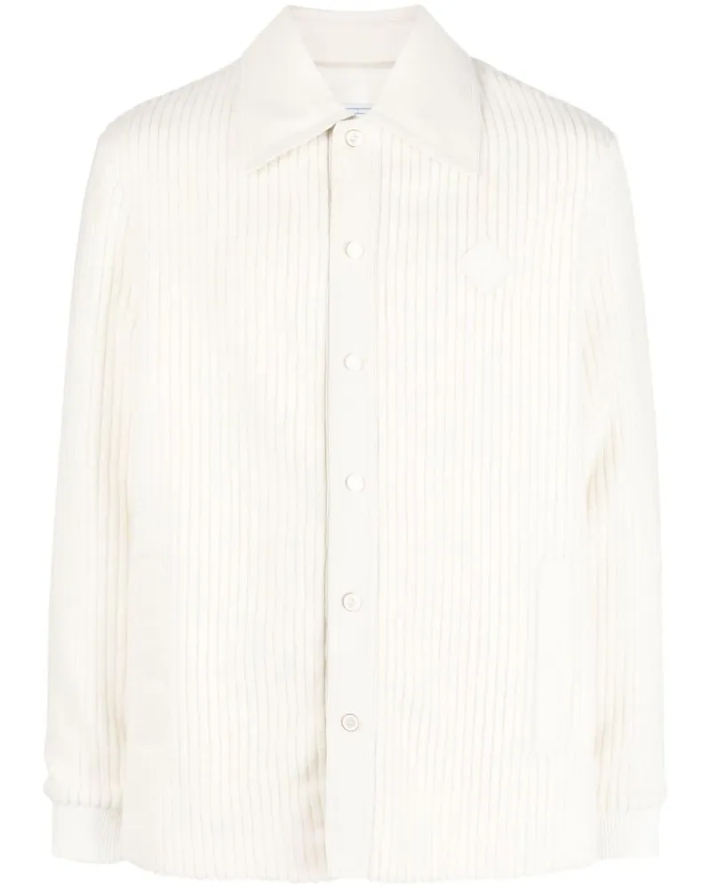 Casablanca Paris Gerippter Cardigan - Weiß Weiß