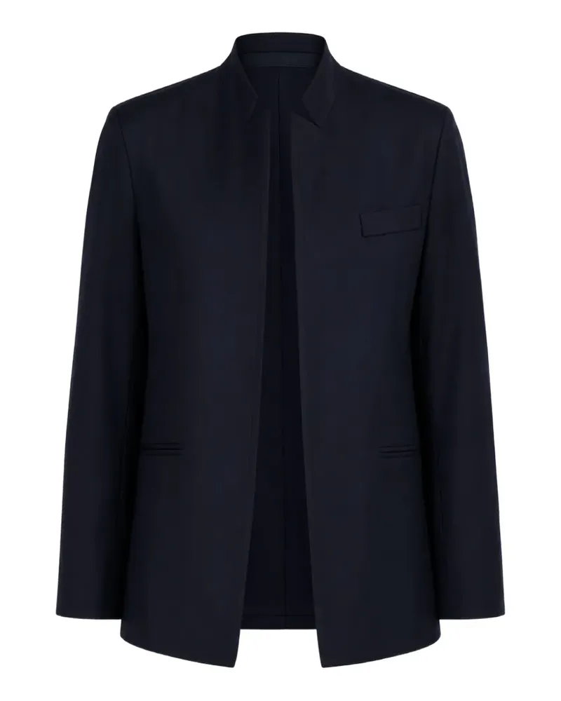 Dušan mandarin-collar loose-fit blazer - Blau Blau