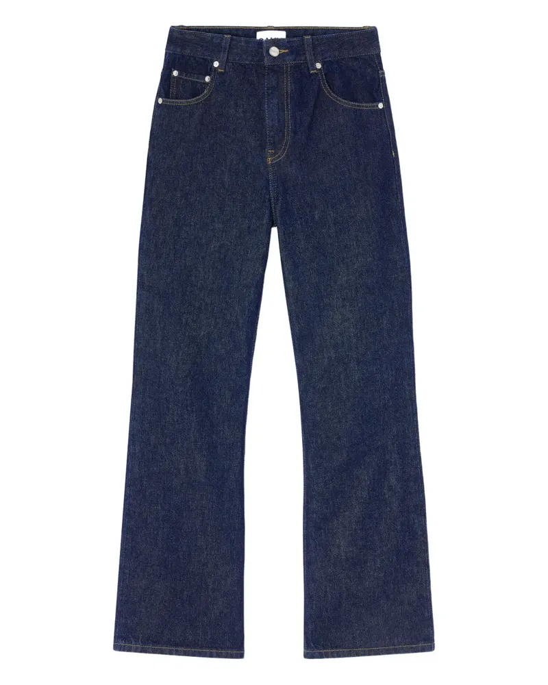 Ganni Klassische Bootcut-Jeans - Blau Blau