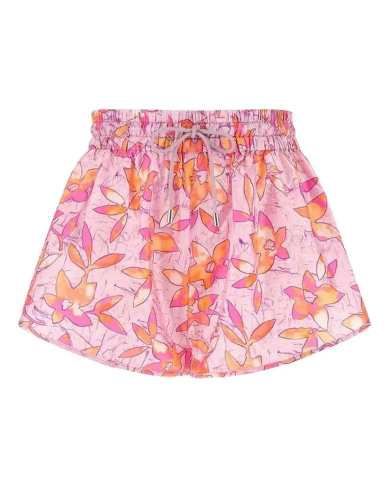 Isabel Marant floral-print silk shorts - Rosa Rosa