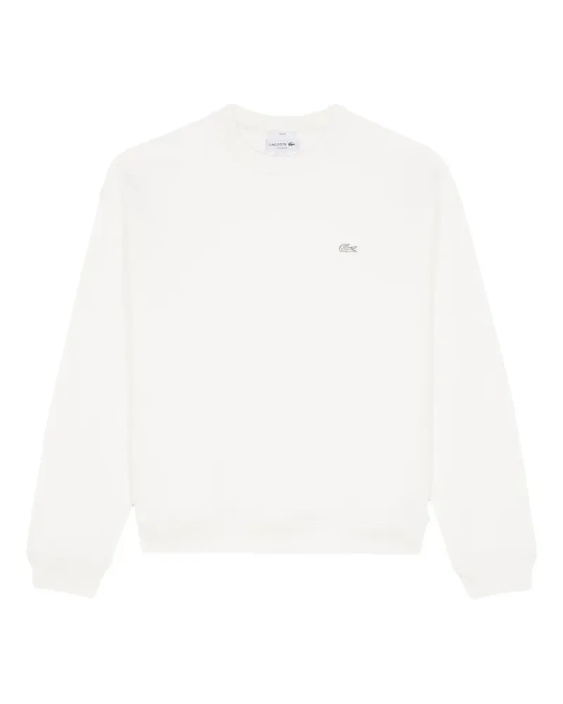 Lacoste Sweatshirt mit Logo-Stickerei - Weiß Weiß