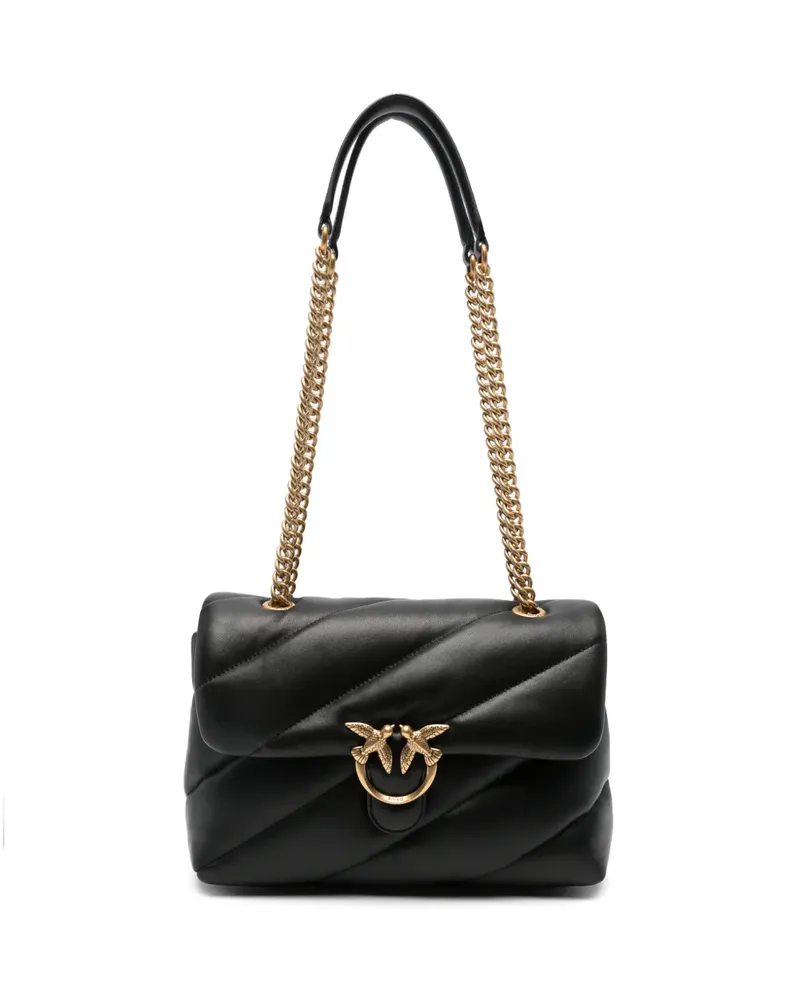 Pinko Gesteppte Love Schultertasche - Schwarz Schwarz