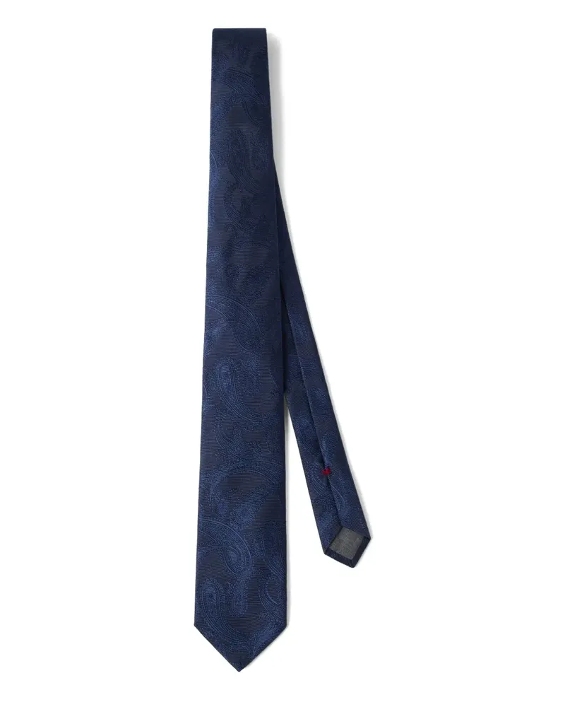 Brunello Cucinelli Krawatte aus Seide - Blau Blau