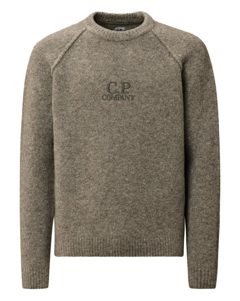 C.P. Company logo-embroidered sweater - Grau Grau