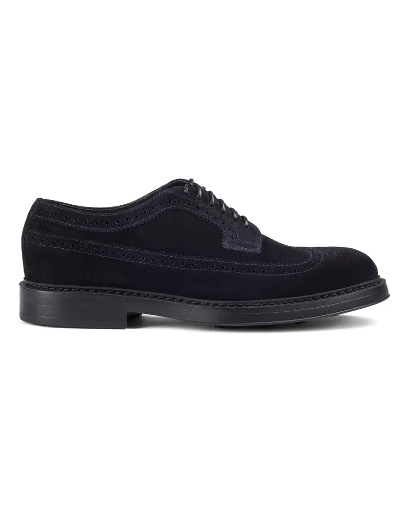 Doucal´s suede brogue Derby shoes - Blau Blau