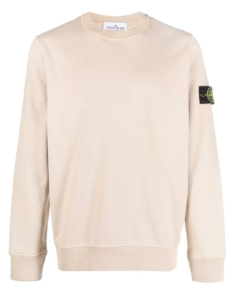 Stone Island Sweatshirt mit rundem Ausschnitt - Nude Nude