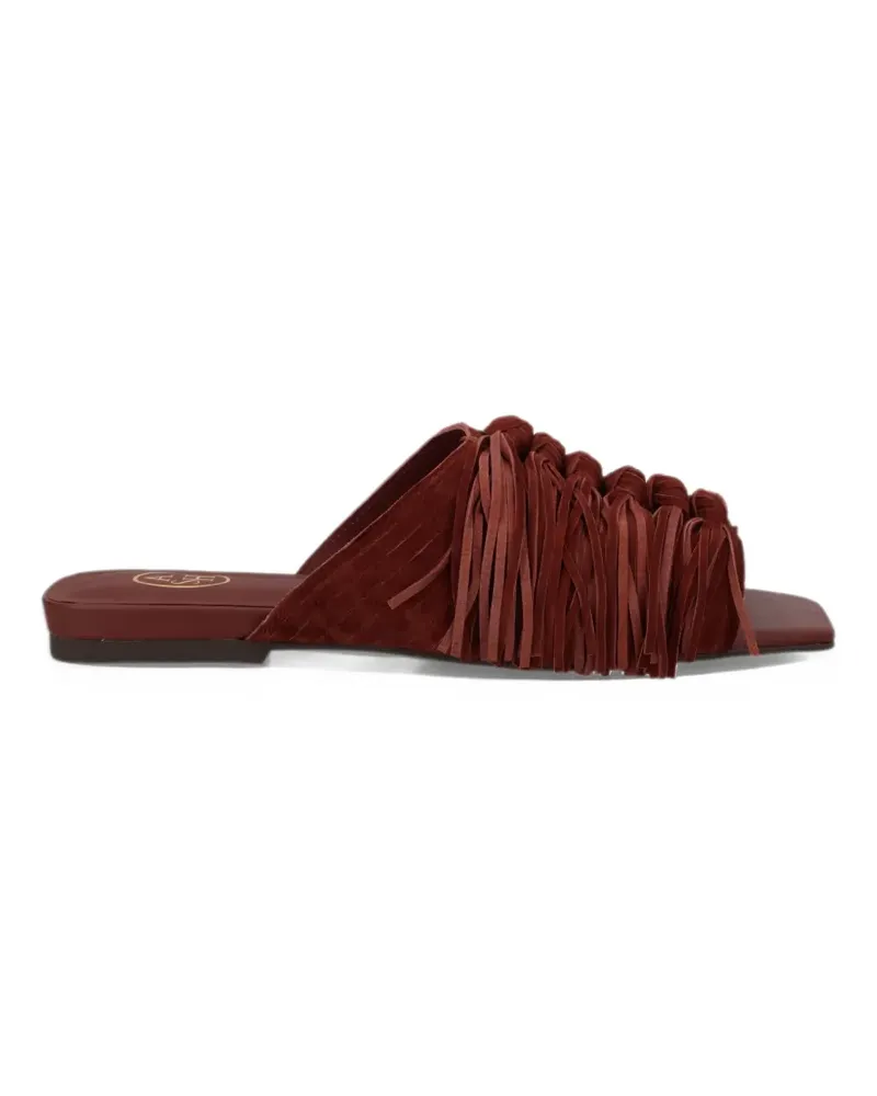 ash fringe-detail flat sandals - Braun Braun