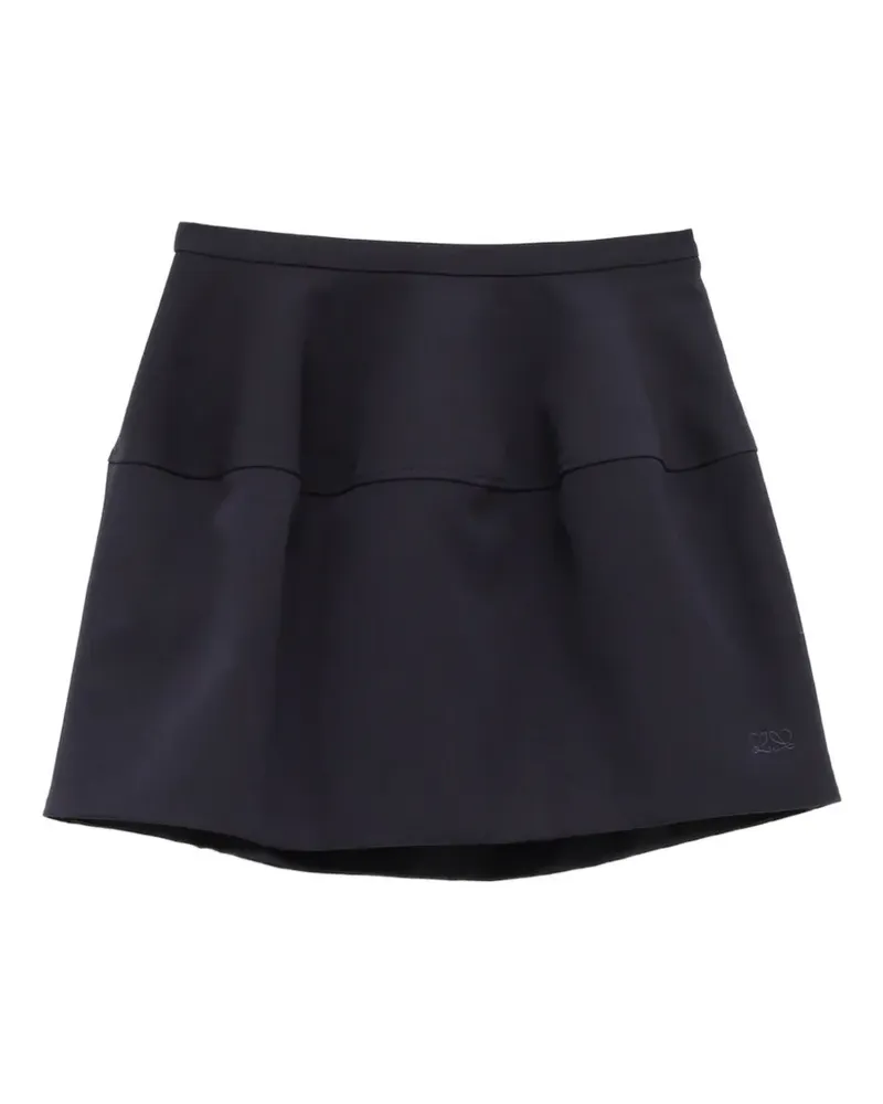 Loewe Balloon Anagram-embroidered flared mini skirt - Schwarz Schwarz