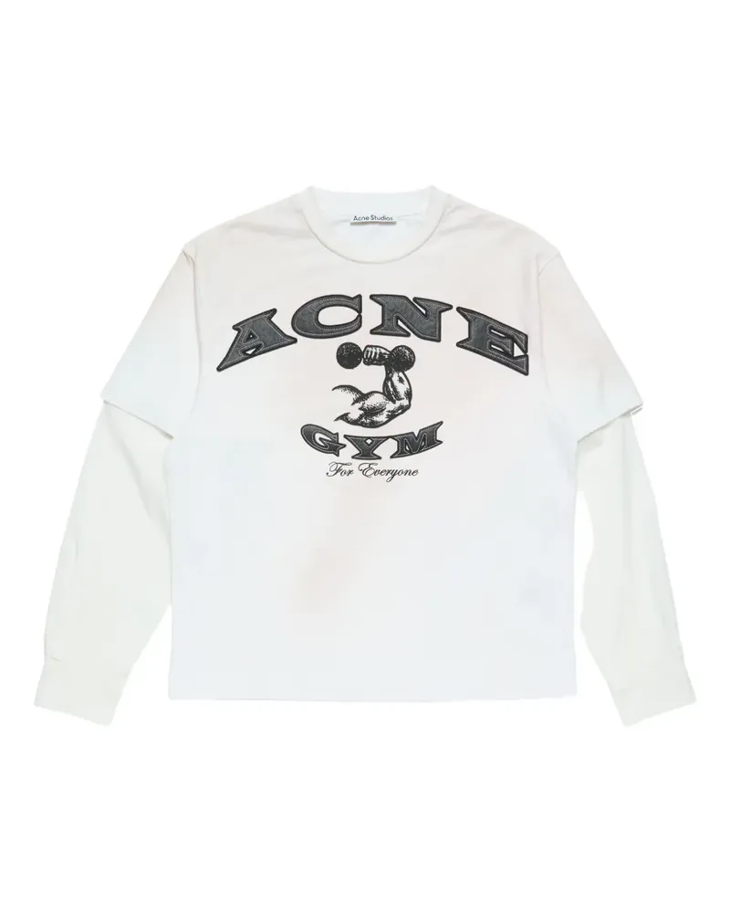Acne Studios Langarmshirt im Layering-Look - Weiß Weiß