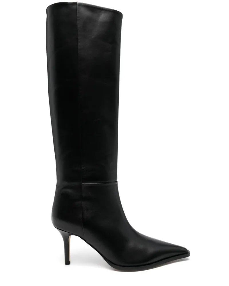 aeyde Klassische Cowboystiefel 70mm - Schwarz Schwarz
