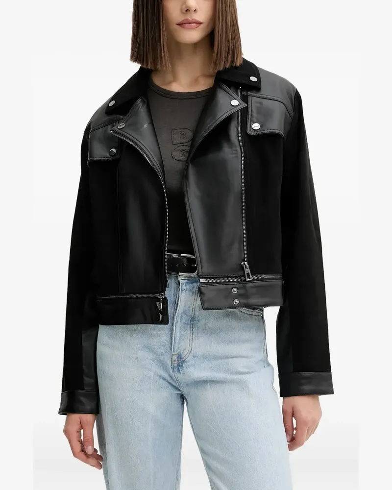 Desigual zip-fastening jacket - Schwarz Schwarz