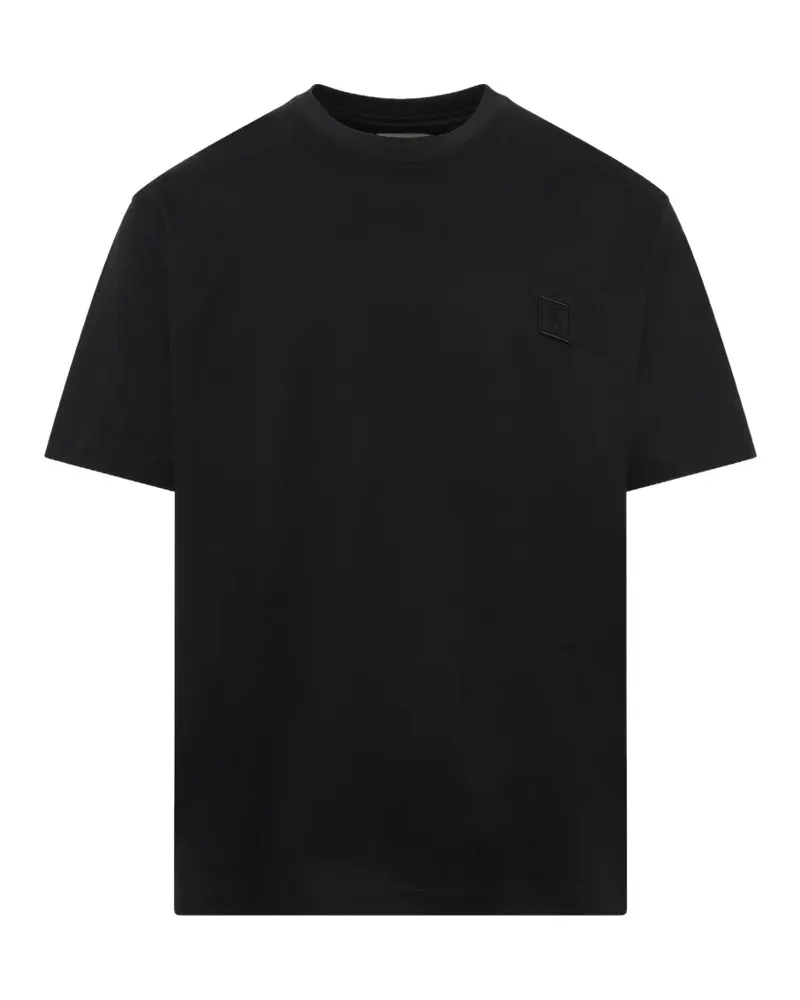 Wooyoungmi T-Shirt mit Blumen-Print - Schwarz Schwarz