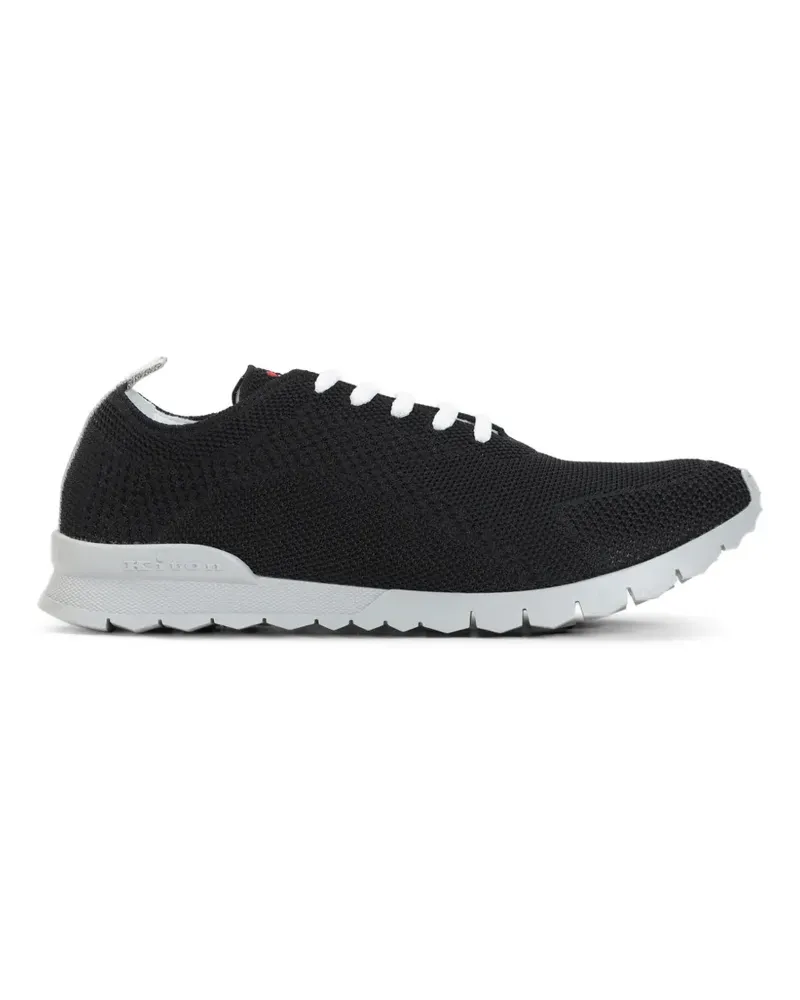 Kiton knit lace-up sneakers - Schwarz Schwarz