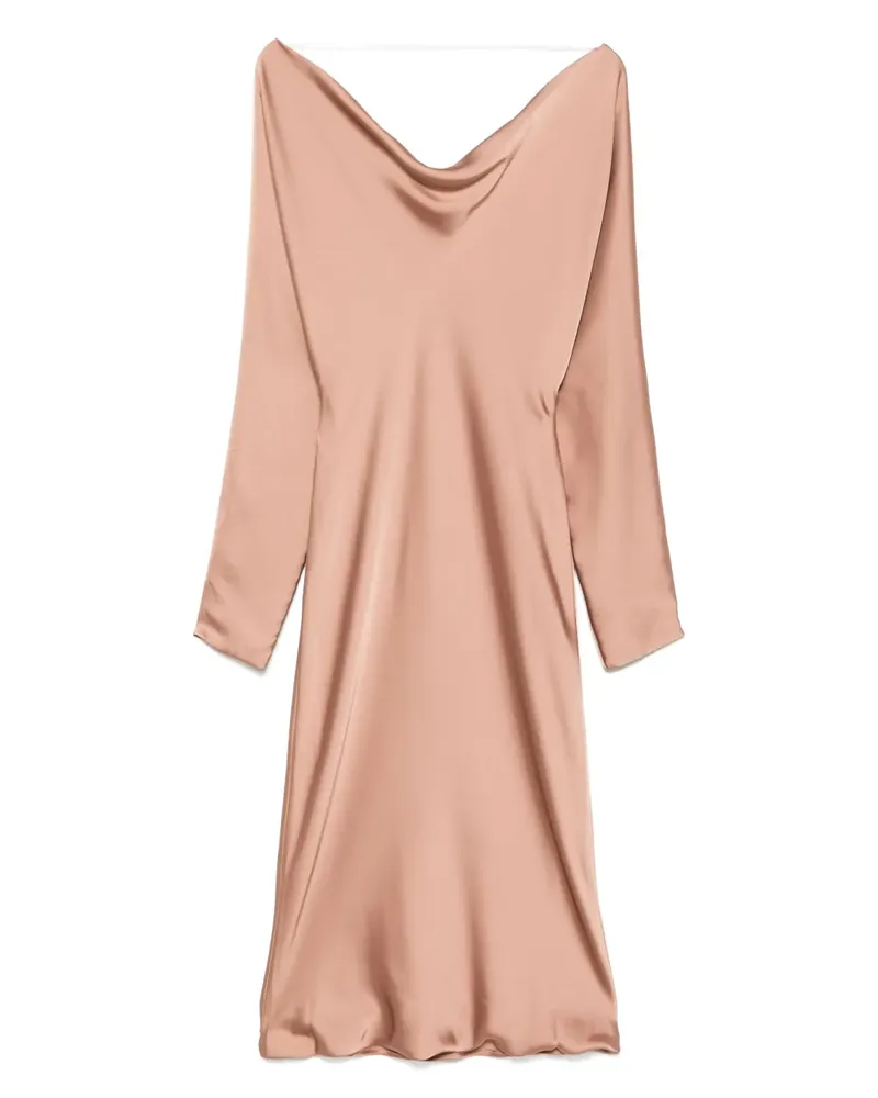 Norma Kamali Maria Midikleid - Braun Braun