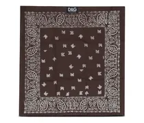 Halstuch mit Paisley-Print - Braun