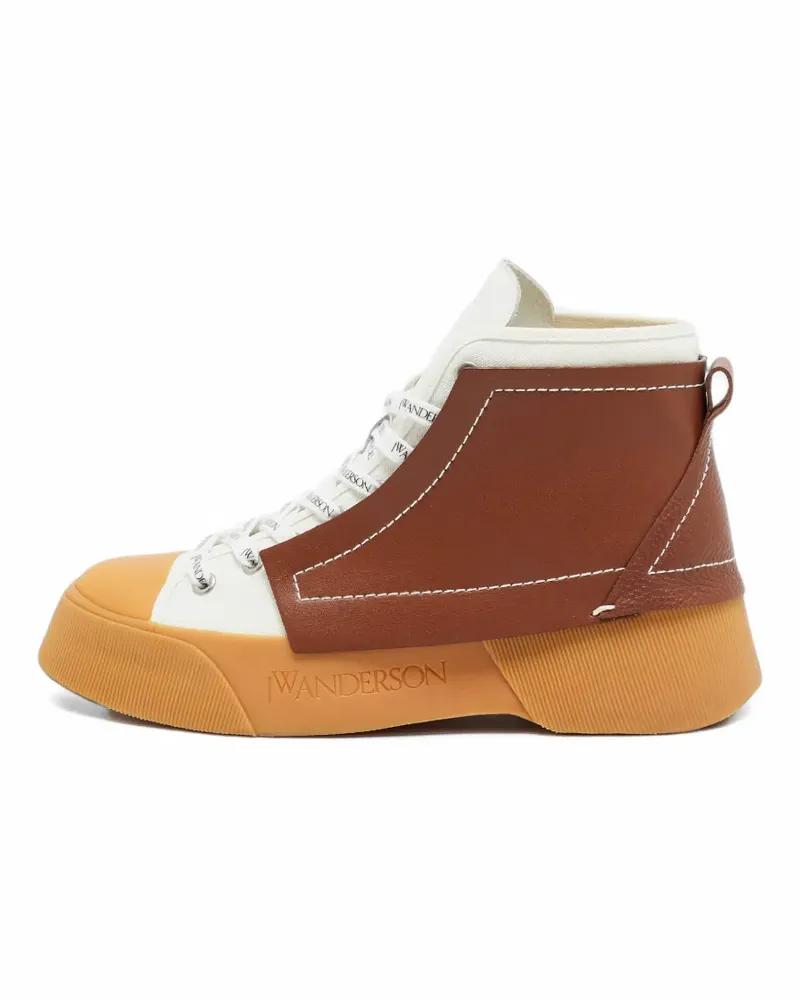 J.W.Anderson High-Top-Sneakers mit Logo - Weiß Weiß