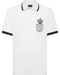 Billionaire Poloshirt mit Logo-Stickerei Weiß