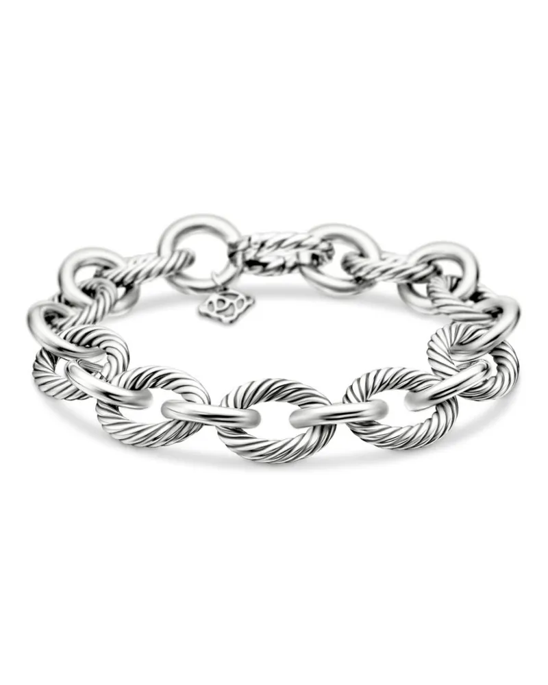 David Yurman Oval Link Armband aus Sterlingsilber 12mm Silber