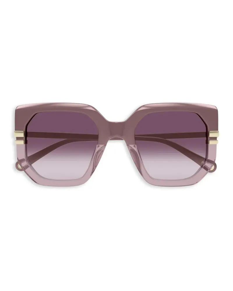 Chloé geometric frame sunglasses - Violett Violett