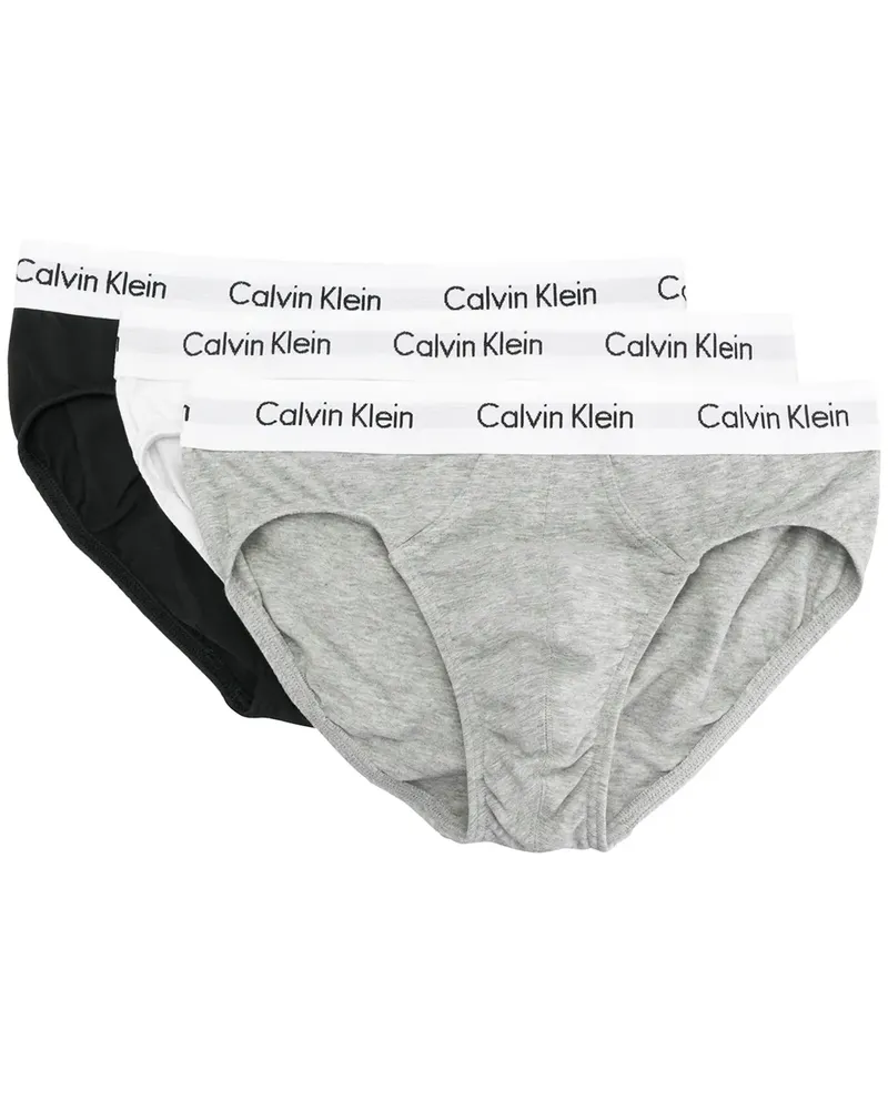 Calvin Klein Set aus Slips mit Logomuster - Schwarz Schwarz