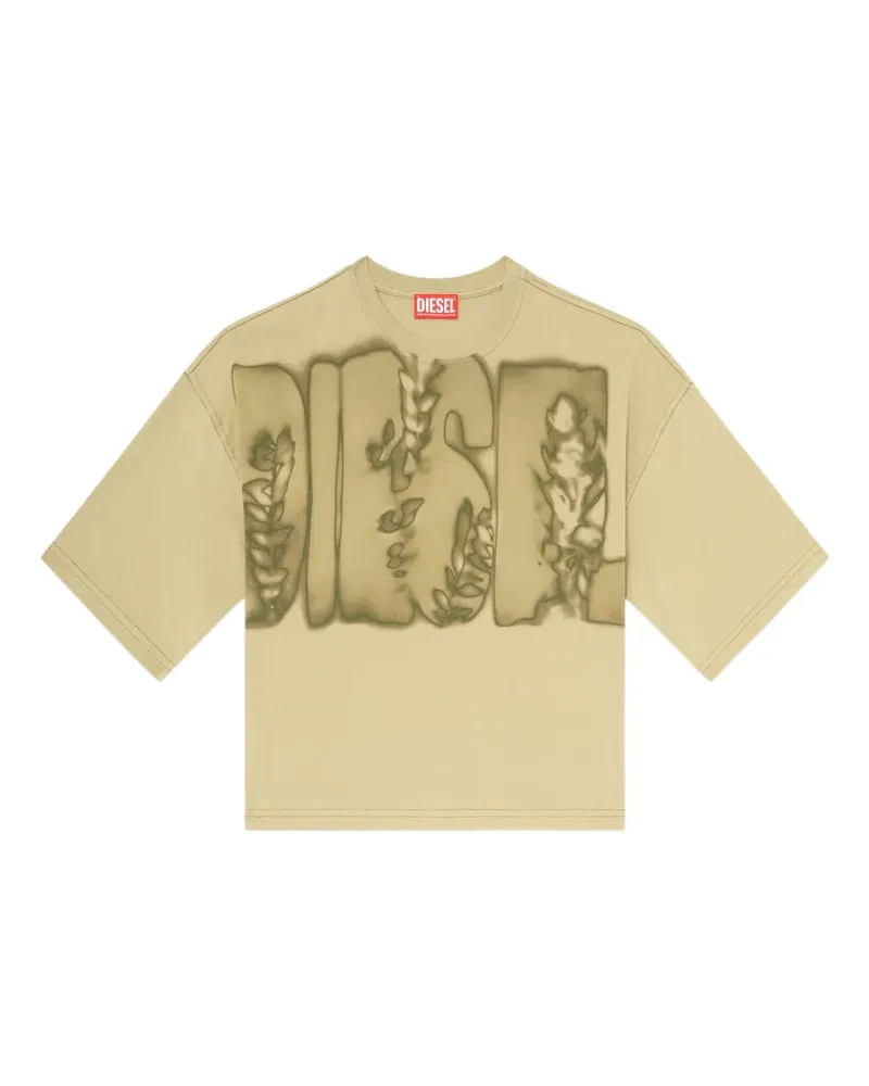Diesel logo-print T-shirt - Grün Grün