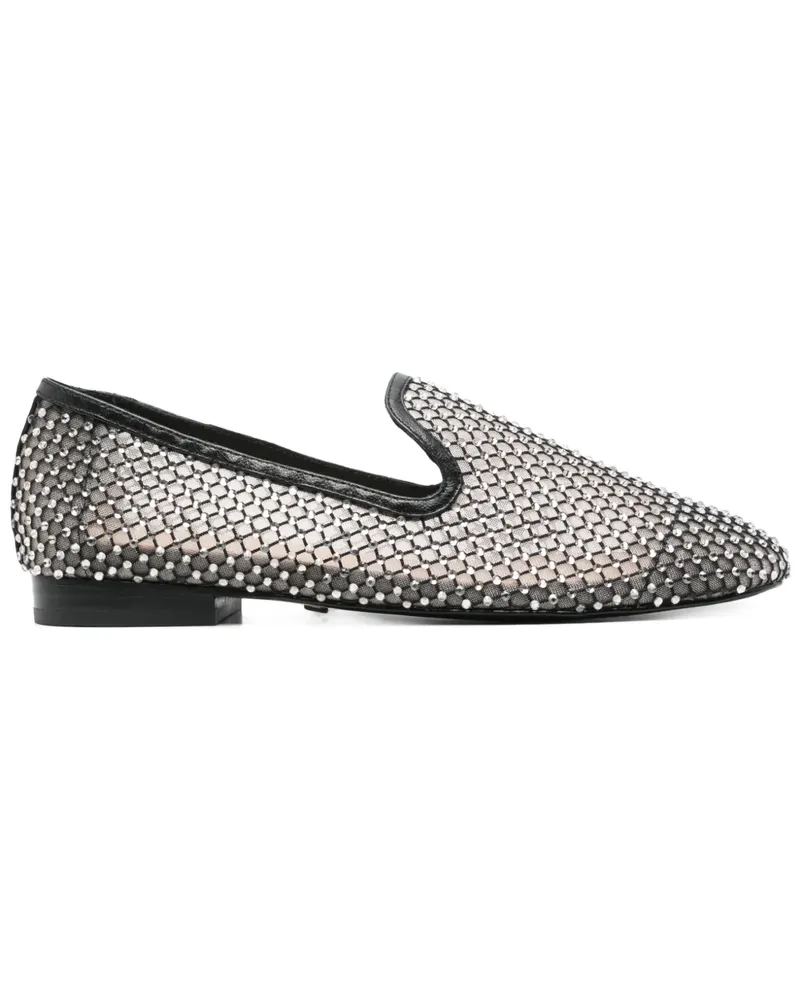 Lola Cruz Slipper mit Kristallen - Schwarz Schwarz