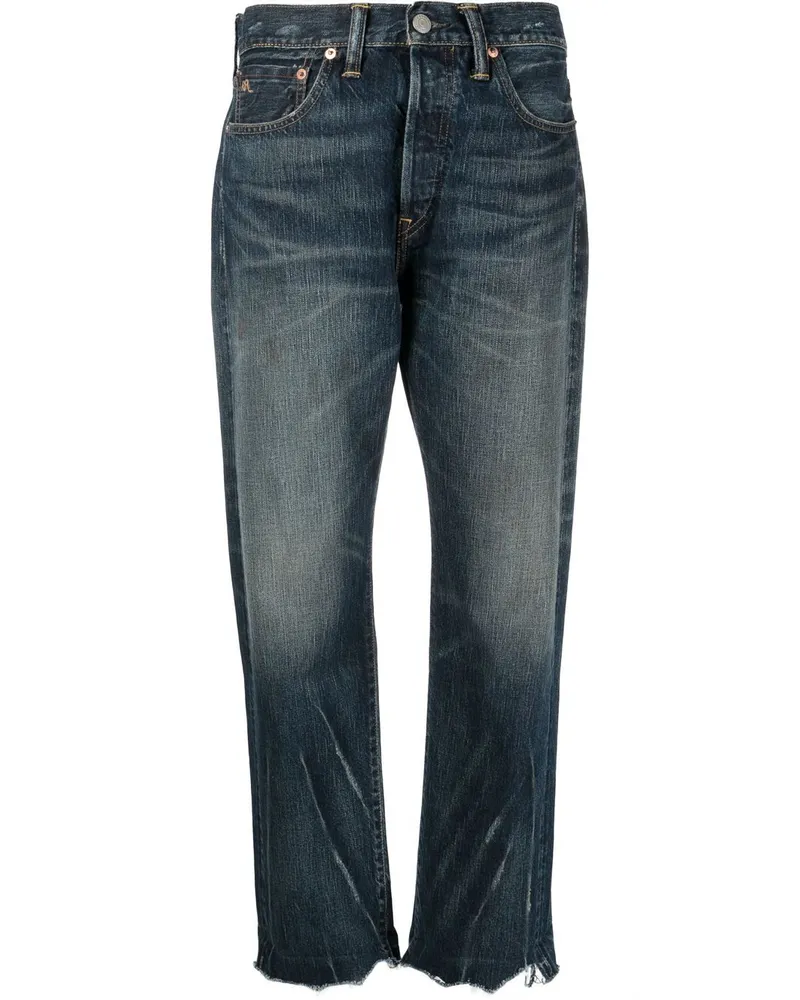 Ralph Lauren Gerade Cropped-Jeans - Blau Blau