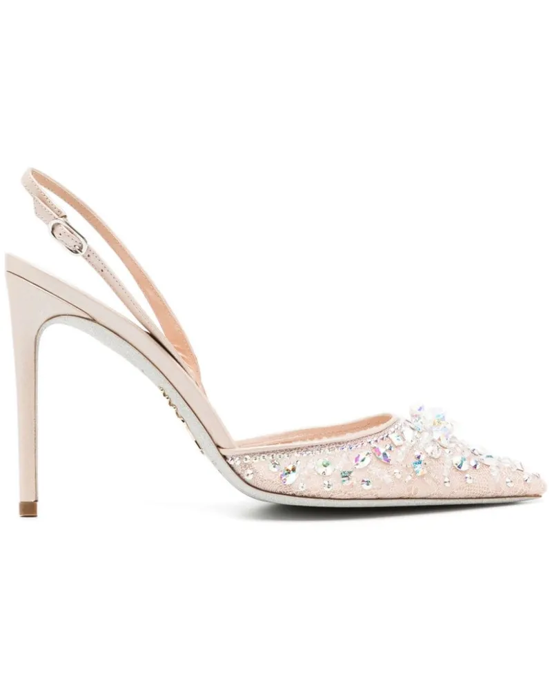 René Caovilla Cinderella Pumps 105mm - Rosa Rosa