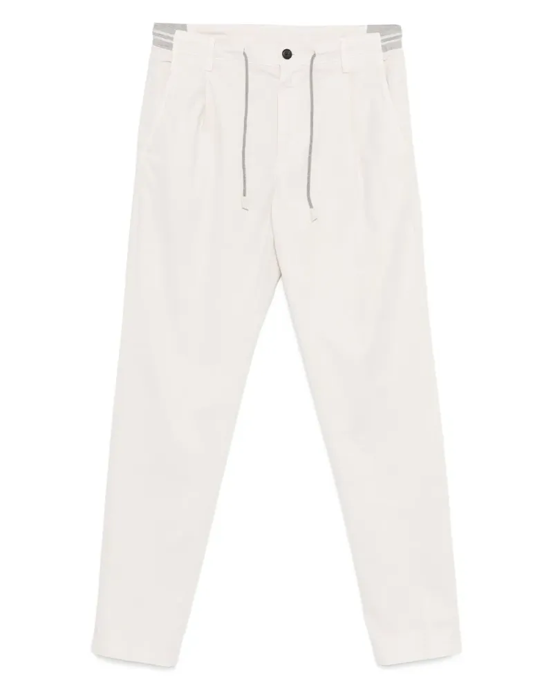 Eleventy Bundfaltenhose mit Kordelzug - Nude Nude