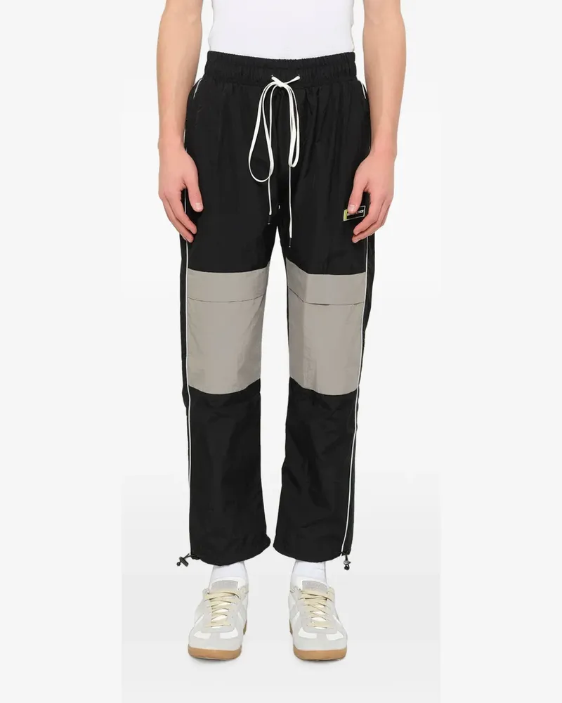 Daniel Patrick colour-block parachute track pants - Schwarz Schwarz