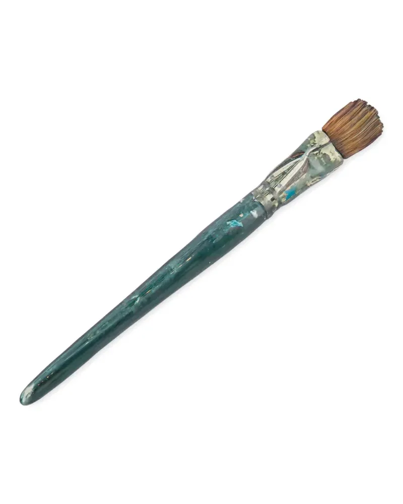 Moschino Brosche mit Pinselmotiv - Grün Grün