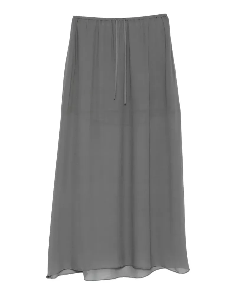Samsøe & Samsøe Samika drawstring sheer-finish skirt - Grau Grau