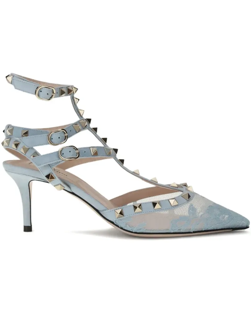 Valentino Garavani Rockstud Pumps 80mm - Blau Blau