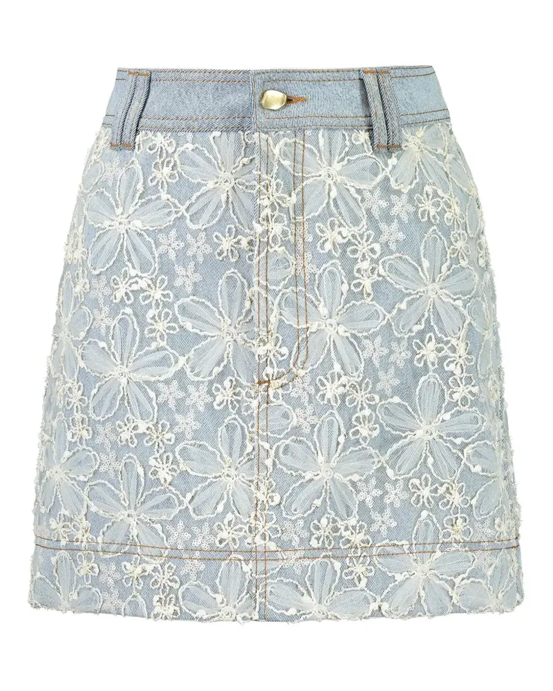 Aje. Minirock mit Blumenmuster - Blau Blau