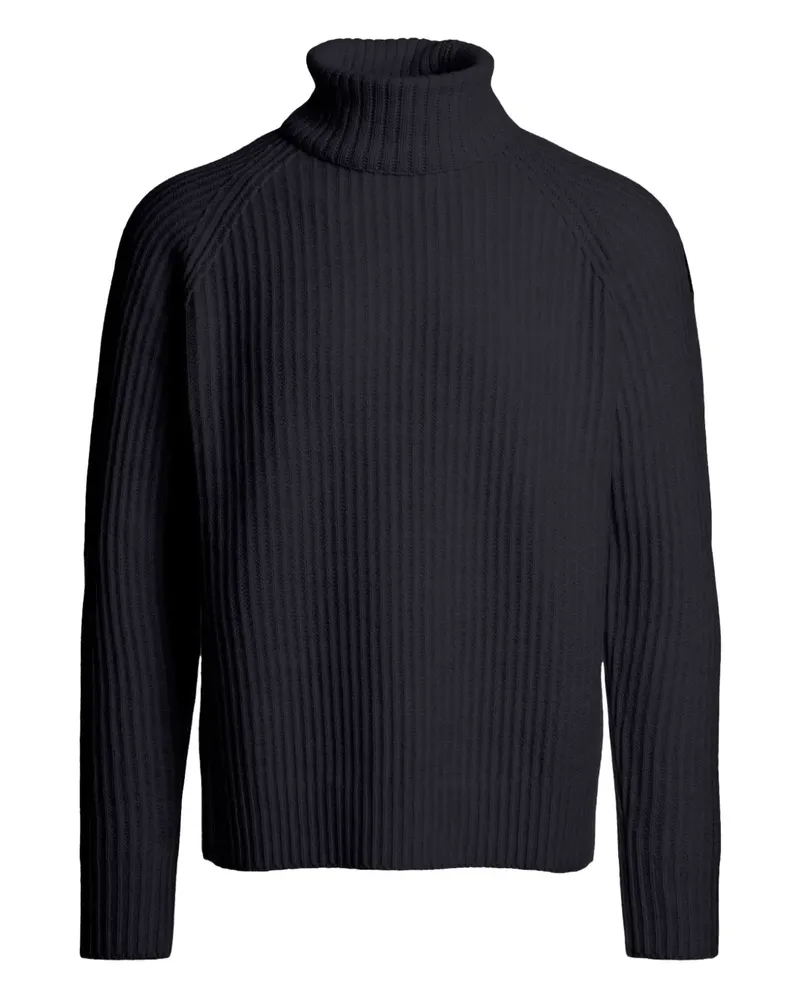 Parajumpers Gerippter Rollkragenpullover - Blau Blau