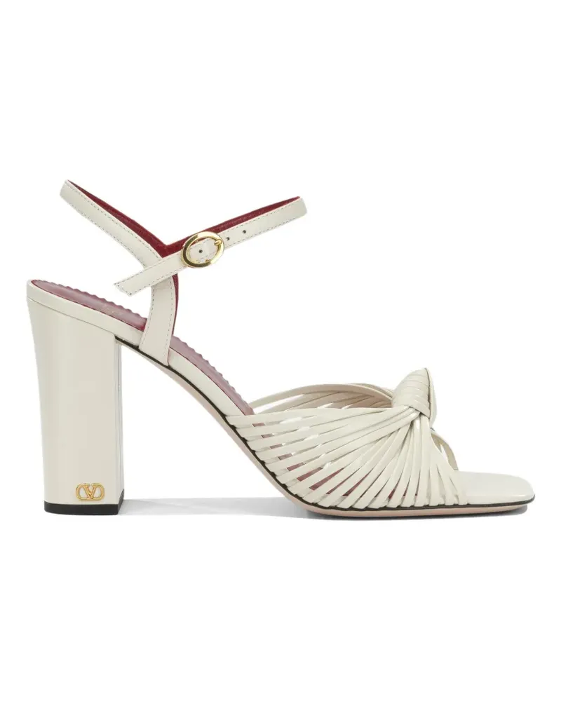 Valentino Garavani Annet knot-detail leather sandals - Nude Nude