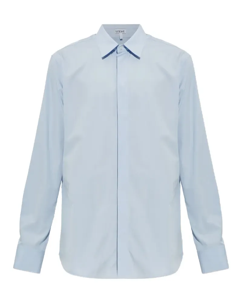 Loewe Hemd mit Logo-Stickerei - Blau Blau