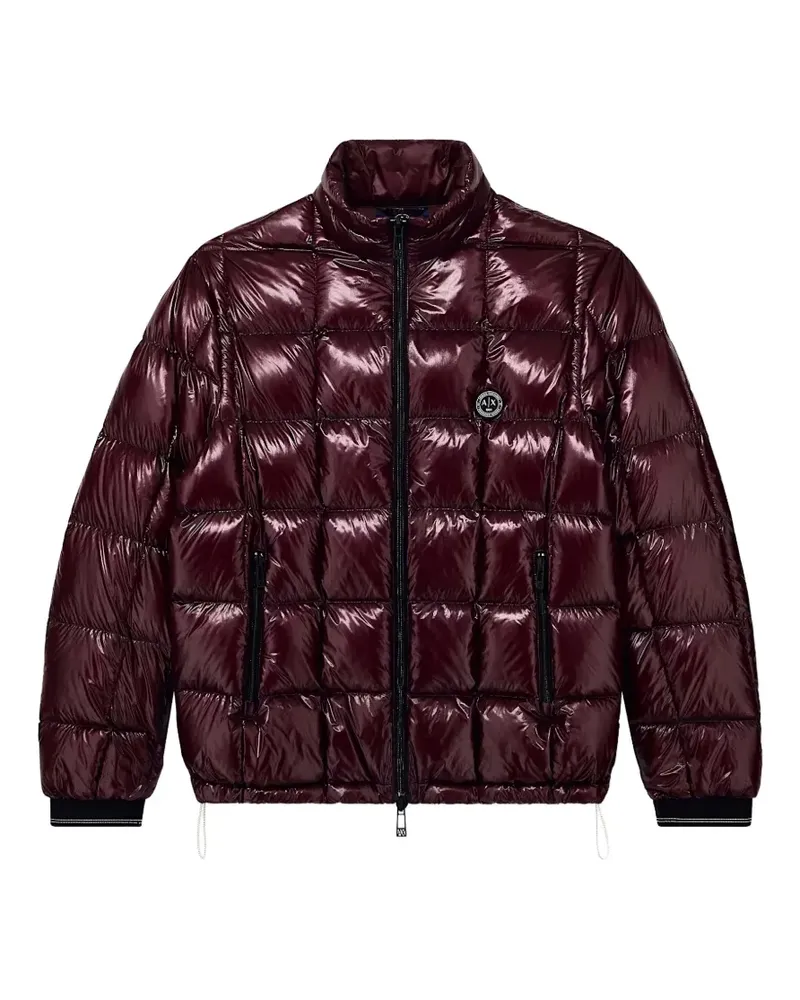 Armani Exchange quilted high-neck padded jacket - Rot Rot