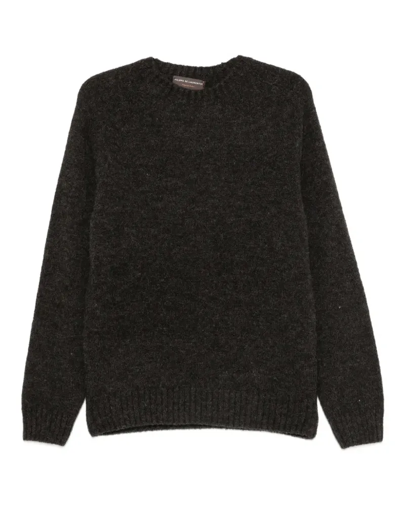 Filippo de Laurentiis Pullover mit geripptem Besatz - Braun Braun