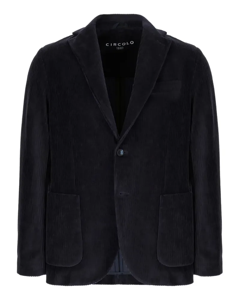 CIRCOLO 1901 corduroy single-breasted blazer - Blau Blau