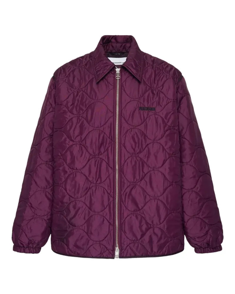 OAMC Gesteppte Hemdjacke mit Reißverschluss - Violett Violett