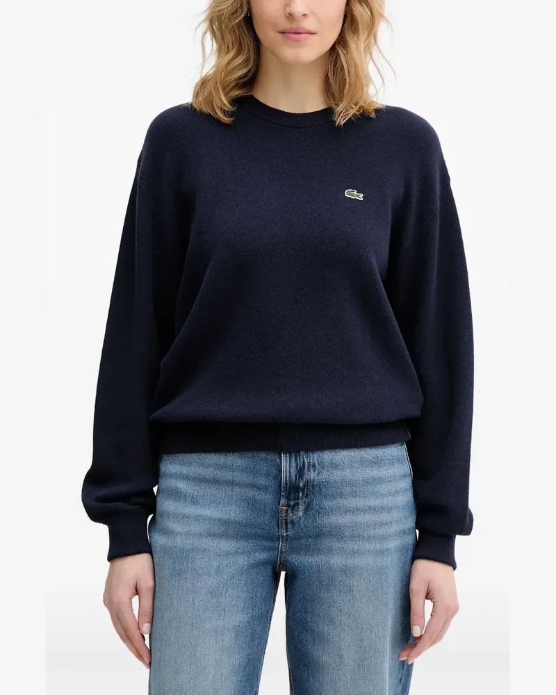 Lacoste Pullover mit rundem Ausschnitt - Blau Blau