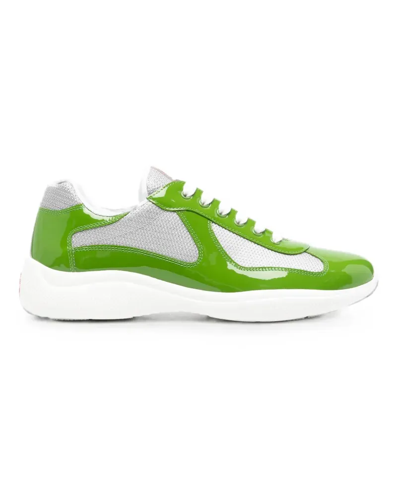 Prada patent-leather sneakers - Grün Grün
