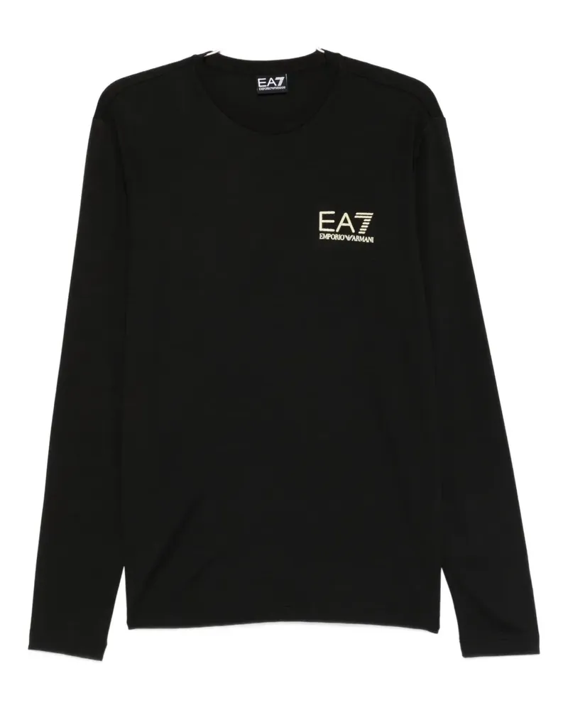 EA7 logo detail sweatshirt - Schwarz Schwarz