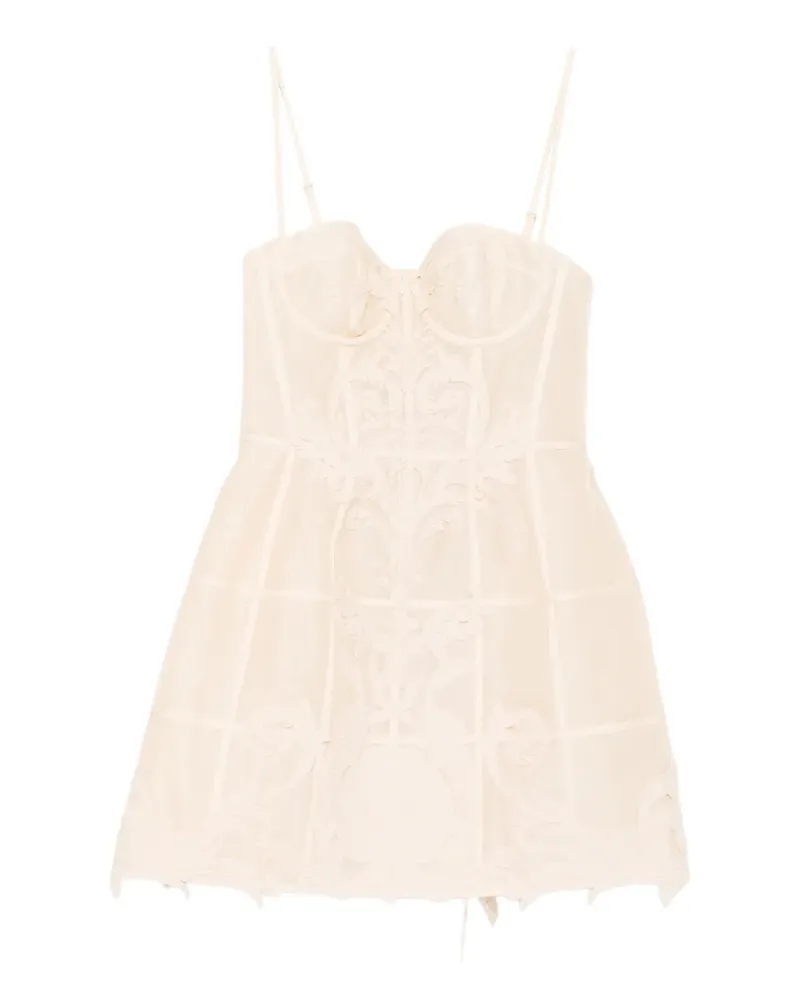 Zimmermann Rebellion Filigree Minikleid - Nude Nude